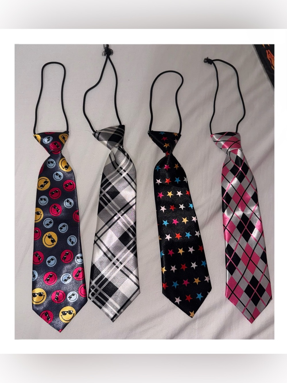 Set of 4 Satin Ties